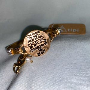 Sister Bracelet Connected By Heart